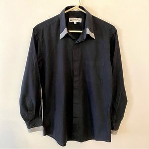 Carlo Pacini black shirt 15 1/2 long sleeves